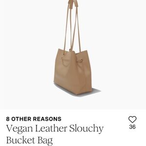 8 Other Reasons Beige Vegan Leather Tote